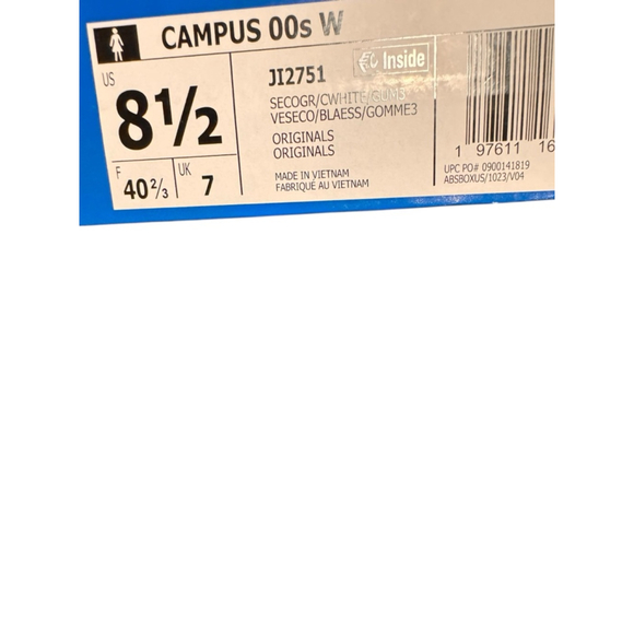 Women's Adidas Campus 00s Green White Sneakers 8.5 - Picture 6 of 6